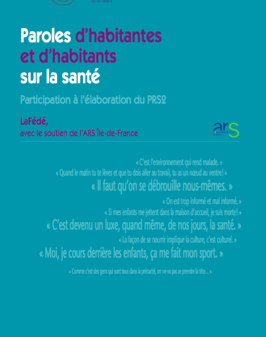 « Paroles d’habitantes et d’habitants sur la santé- Participation à l’élaboration du PRS2 »